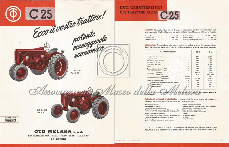 Trattrice OTO C25 - Scheda prodotto