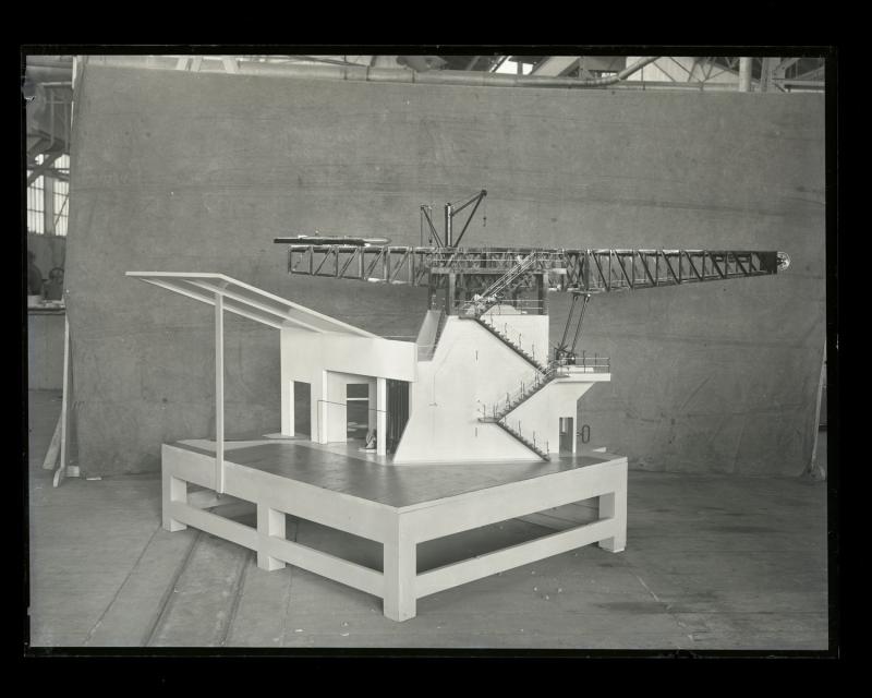 Modellino della catapulta per il collaudo degli aviosiluri del silurificio Whitehead di Fiume -15