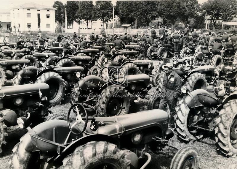 Due visioni del parco trattori (2)